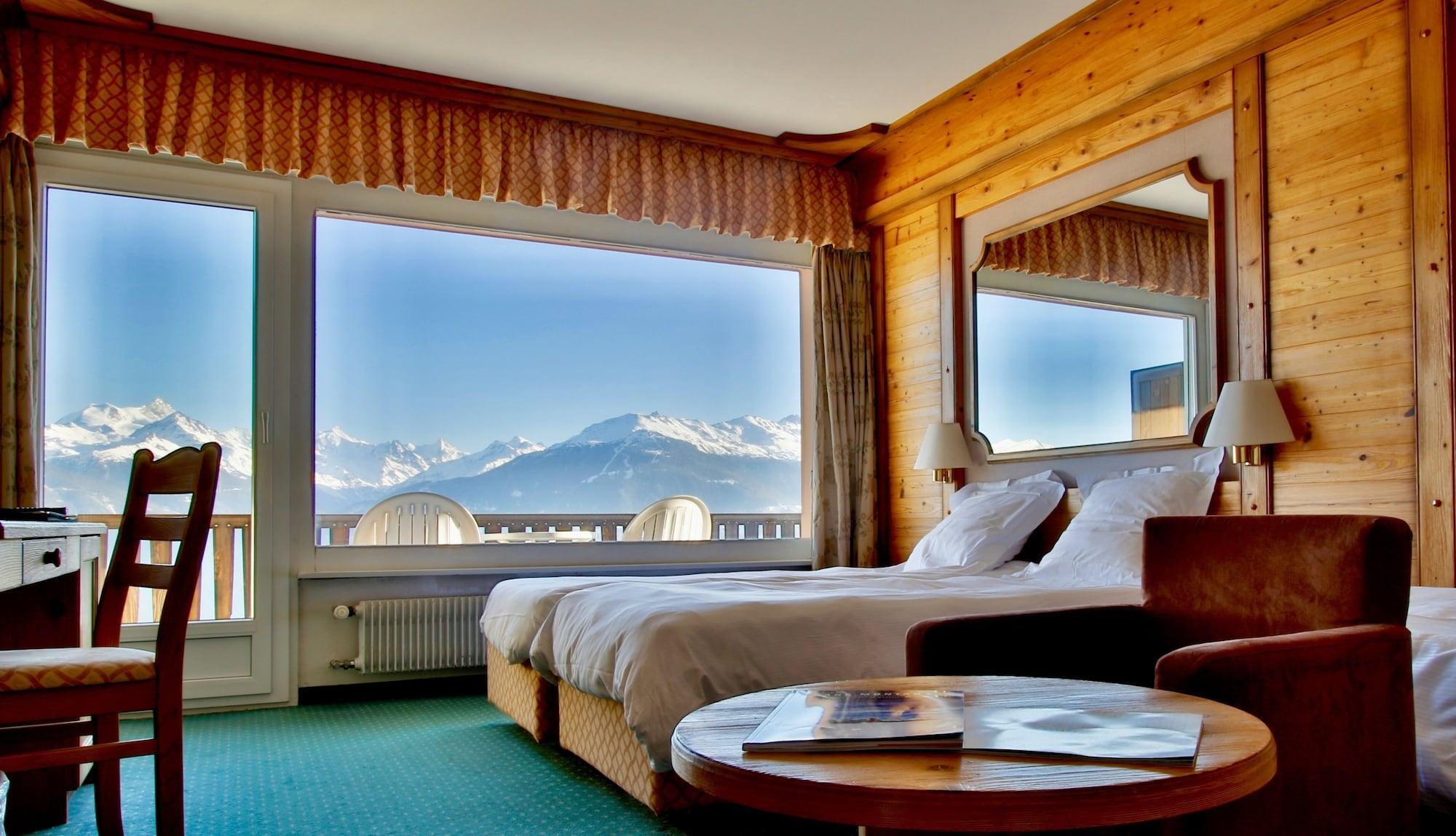 Hotel-Restaurant Le Mont Paisible, Crans-Montana Dış mekan fotoğraf