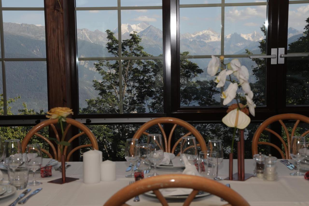 Hotel-Restaurant Le Mont Paisible, Crans-Montana Dış mekan fotoğraf